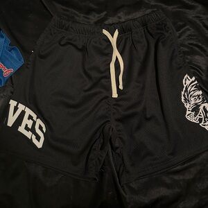 Darc Sport Black Athletic Shorts with Graphic Design